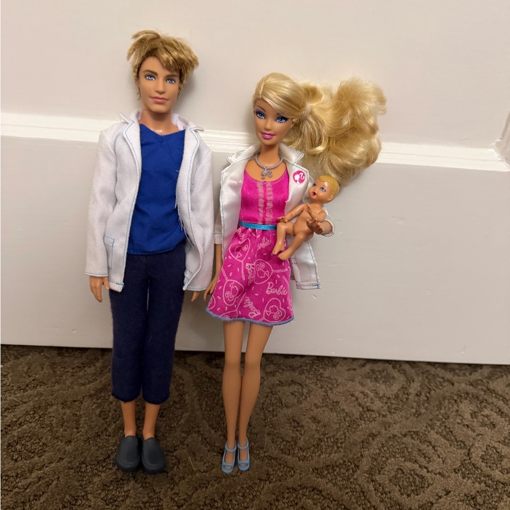 BARBIE I CAN BE DOCTORS WITH KEN AND BABY